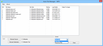 Auto File Manager - MP3 screenshot 2