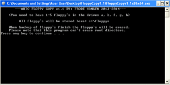 Auto Floppy Copy screenshot