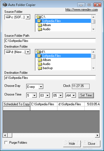 Auto Folder Copier screenshot