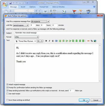 Auto Follow Up for Outlook screenshot 2
