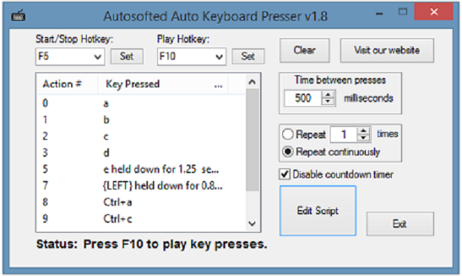 Auto Key Presser For Games Pc