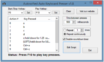 Auto Keyboard Presser by Autosofted screenshot