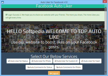 Auto Liker for Facebook screenshot
