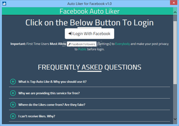 Auto Liker for Facebook screenshot 4