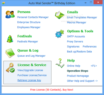 Auto Mail Sender Birthday Edition screenshot