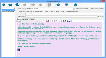 Auto Mail Sender Birthday Edition screenshot 6