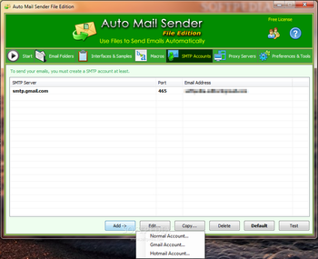 Auto Mail Sender File Edition screenshot 3