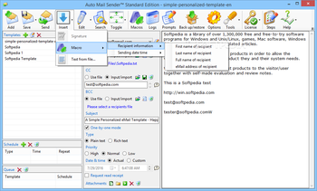 Auto Mail Sender Standard Edition screenshot 2