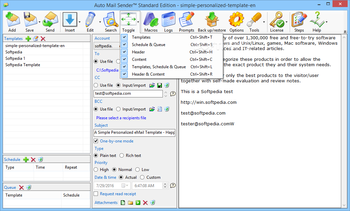 Auto Mail Sender Standard Edition screenshot 4