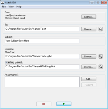 Auto Mailer screenshot
