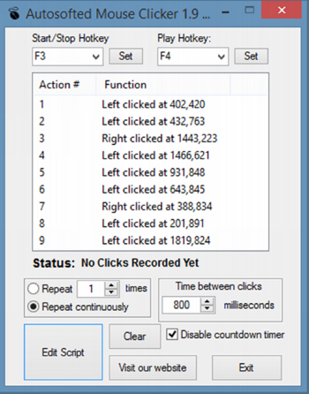 Auto Mouse Clicker by Autosofted screenshot