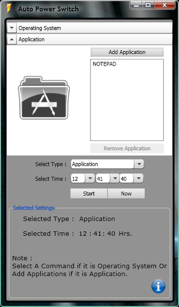Auto Power Switch screenshot 2