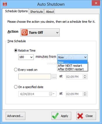 Auto Shutdown screenshot