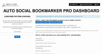 Auto Social Bookmarker Pro screenshot