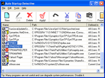 Auto Startup Detective screenshot