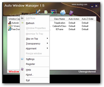 Auto Window Manager screenshot 2