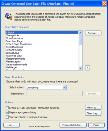 AutoBatch Plug-in for Adobe Acrobat screenshot 2