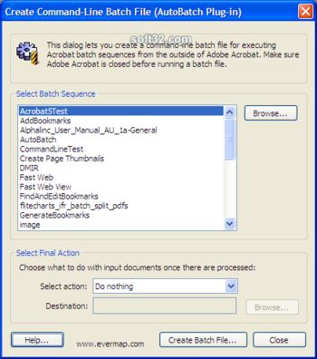 AutoBatch Plug-in for Adobe Acrobat screenshot 3