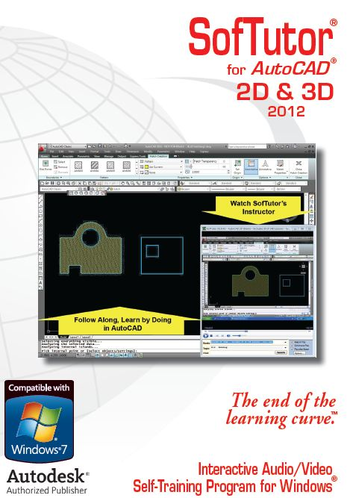 AutoCAD 2D 3D 2012 SofTutor Tutorials screenshot