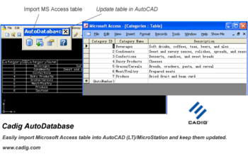 AutoCAD Access - AutoDatabase screenshot 2