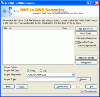 AutoCAD DWF to DWG screenshot 2