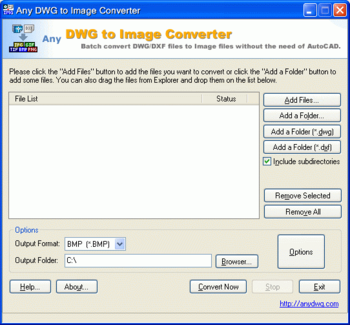 AutoCAD DWG to JPG screenshot