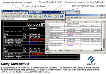 AutoCAD to Excel - TableBuilder screenshot 2