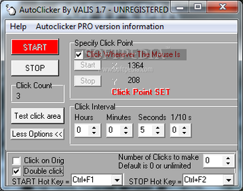 Autoclicker screenshot