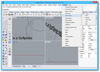 Autodesk T-Splines Plug-in for Rhino screenshot