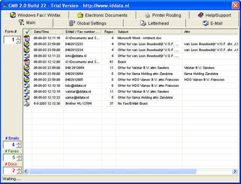 AutoDoc HSE Fax/E-Mail/SMS/Archive screenshot