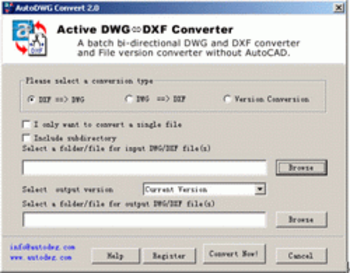 AutoDWG DWG DXF Converter 09.09 screenshot 2
