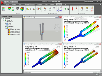 AutoFEM Frequency Analysis screenshot 2