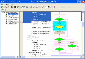 AutoFlowchart screenshot 2