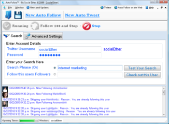 AutoFollow screenshot
