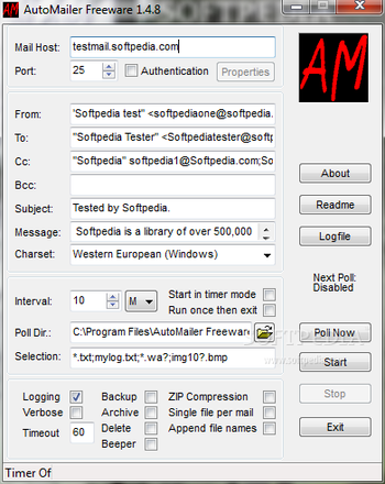AutoMailer screenshot