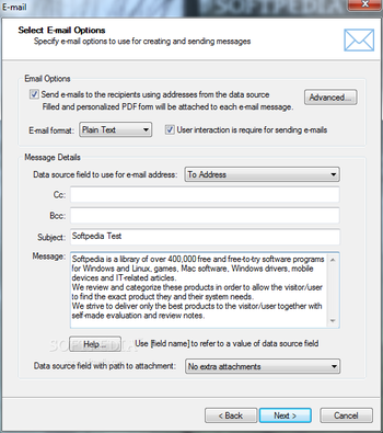AutoMailMerge Plug-in for Adobe Acrobat screenshot 10