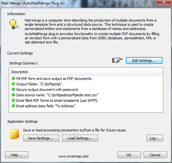 AutoMailMerge Plug-in for Adobe Acrobat screenshot 2