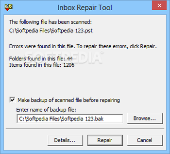 Automate Inbox Repair Tool screenshot 3