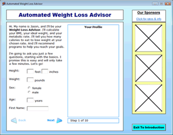 Automated Weight Loss Advisor screenshot 2