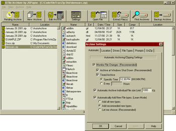 Automatic File Archiver screenshot