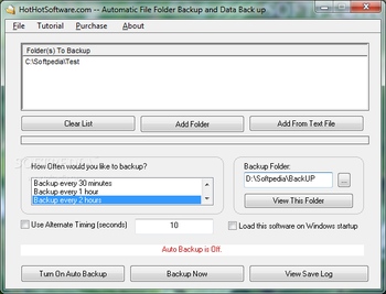Automatic File Folder Backup and Data Back up screenshot