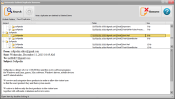 Automatic Outlook Duplicate Remover screenshot 2