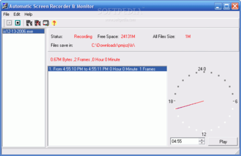 Automatic Screen Recorder And Monitor screenshot