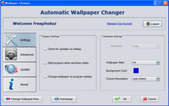Automatic Wallpaper Changer screenshot
