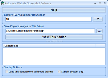 Automatic Website Screenshot Software screenshot