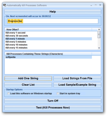 Automatically Kill Processes Software screenshot