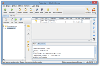 Automize screenshot