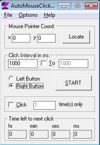 AutoMouseClicker screenshot