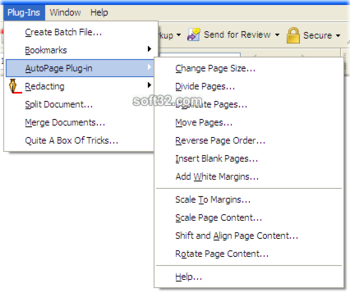 AutoPage Plug-in for Adobe Acrobat screenshot 2