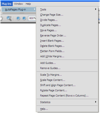 AutoPage Plug-in for Adobe Acrobat screenshot 3